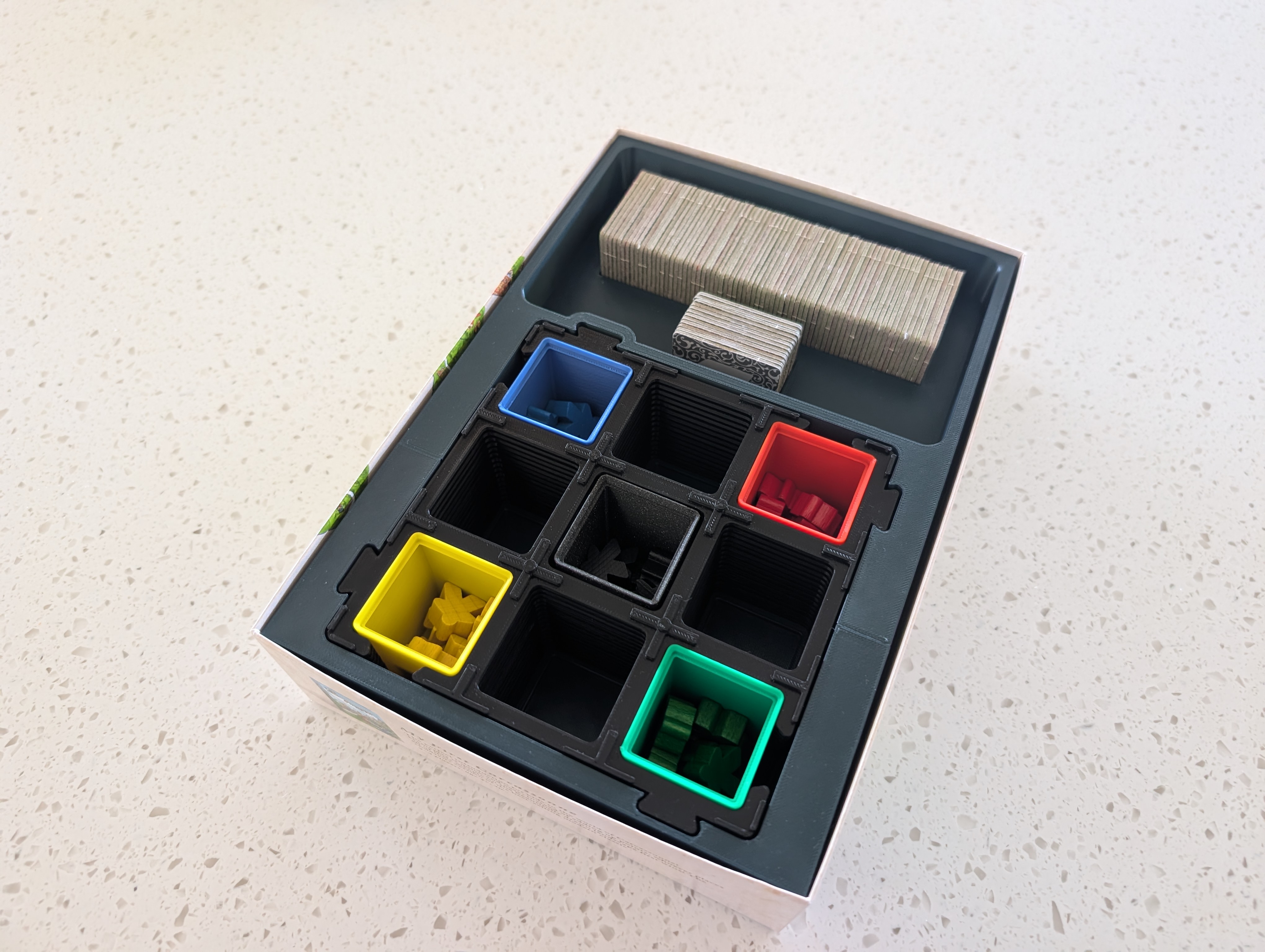 Box Insert with Ultimate Carcassonne Tile Grid Holder