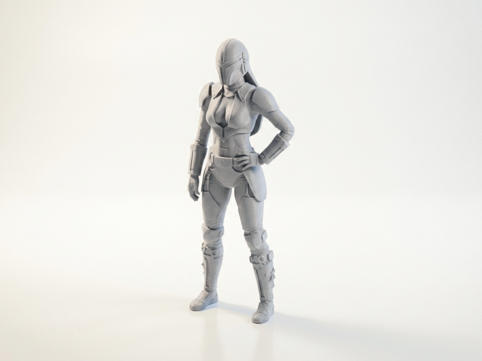 Mandalorian Female Figurine Star Wars 3D Printable