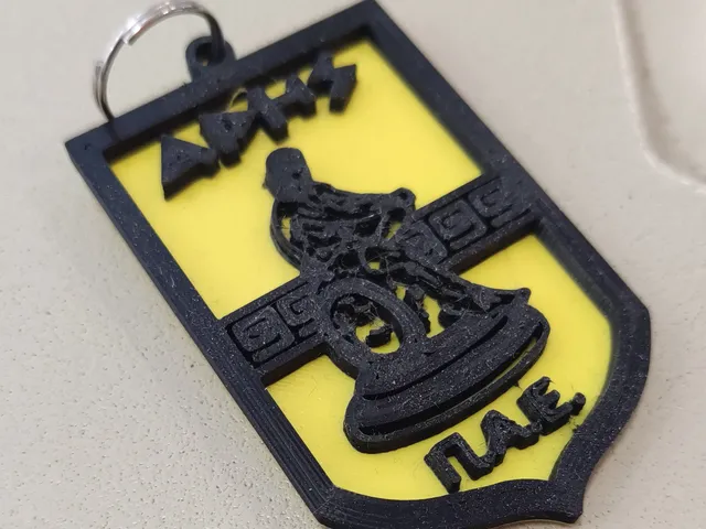 ARIS ARHS Greek Sports Team keychain logo ares (ΑΡΗΣ)