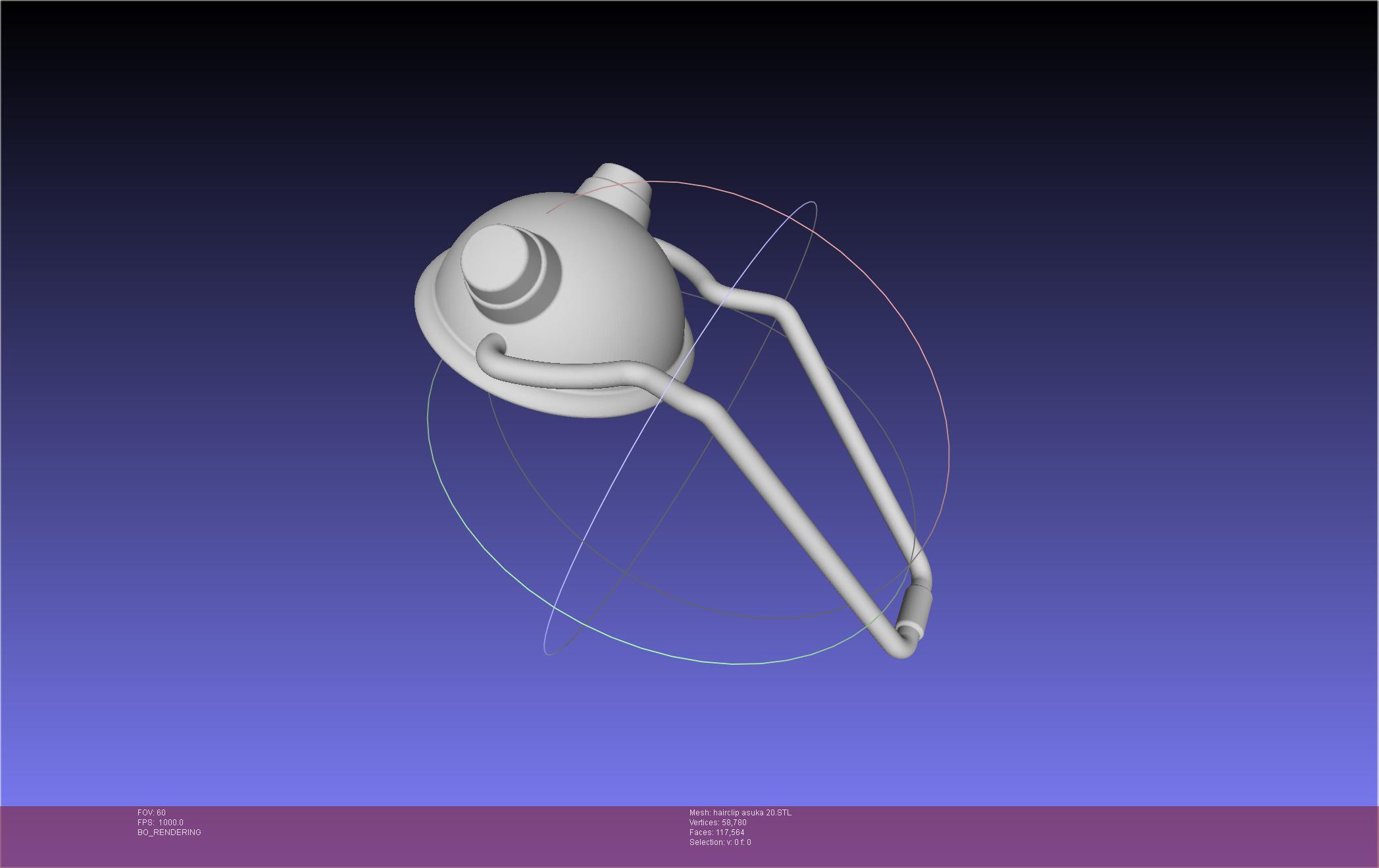 Evangelion Asuka Hairclip Rebuild 2.0 Version