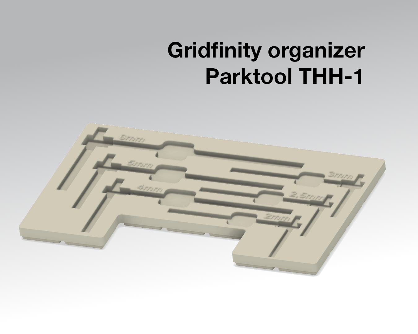 Gridfinity Parktool THH-1 Shadowboard