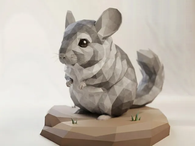 Low Poly Chinchilla