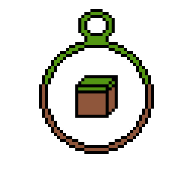 LLavero Bloque de Minecraft