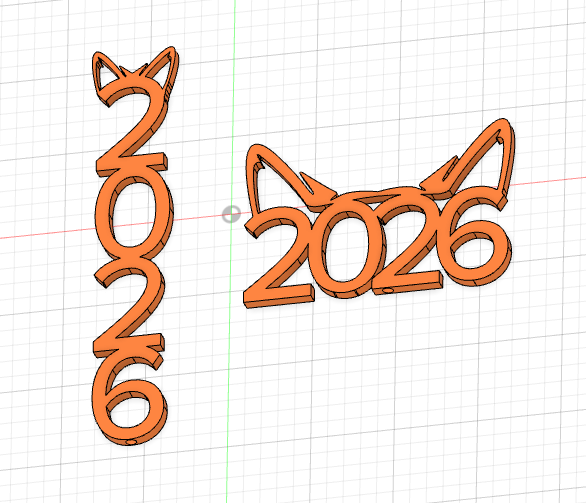 2026 Toothpick / Skewer Topper for New Year Kendu themed