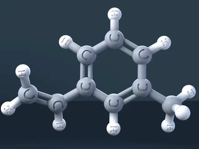 1-Ethenyl-3-methylbenzene 3D Molecular Model — CAS 100-80-1