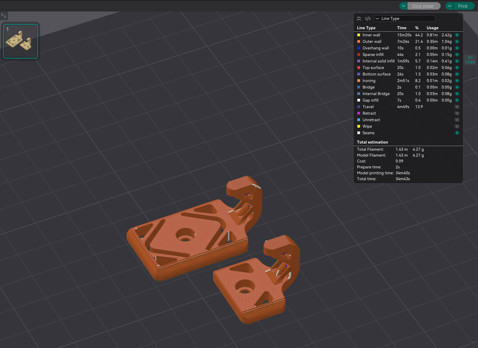 Miniatura 4 do modelo 3D Multi-purpose wall hook (v2)
