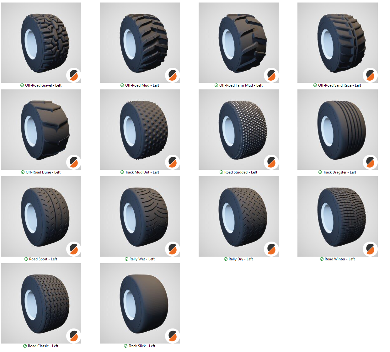 RC tyres OD85mm=3.3" ID48mm=1.9" W38mm=1.5"