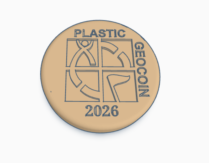 Geocaching geocoin 2026 (UNIVERSAL)