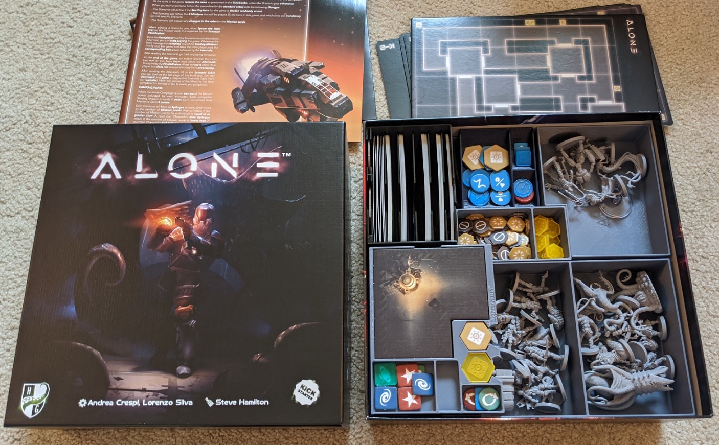 Alone Board Game Insert (Complete)