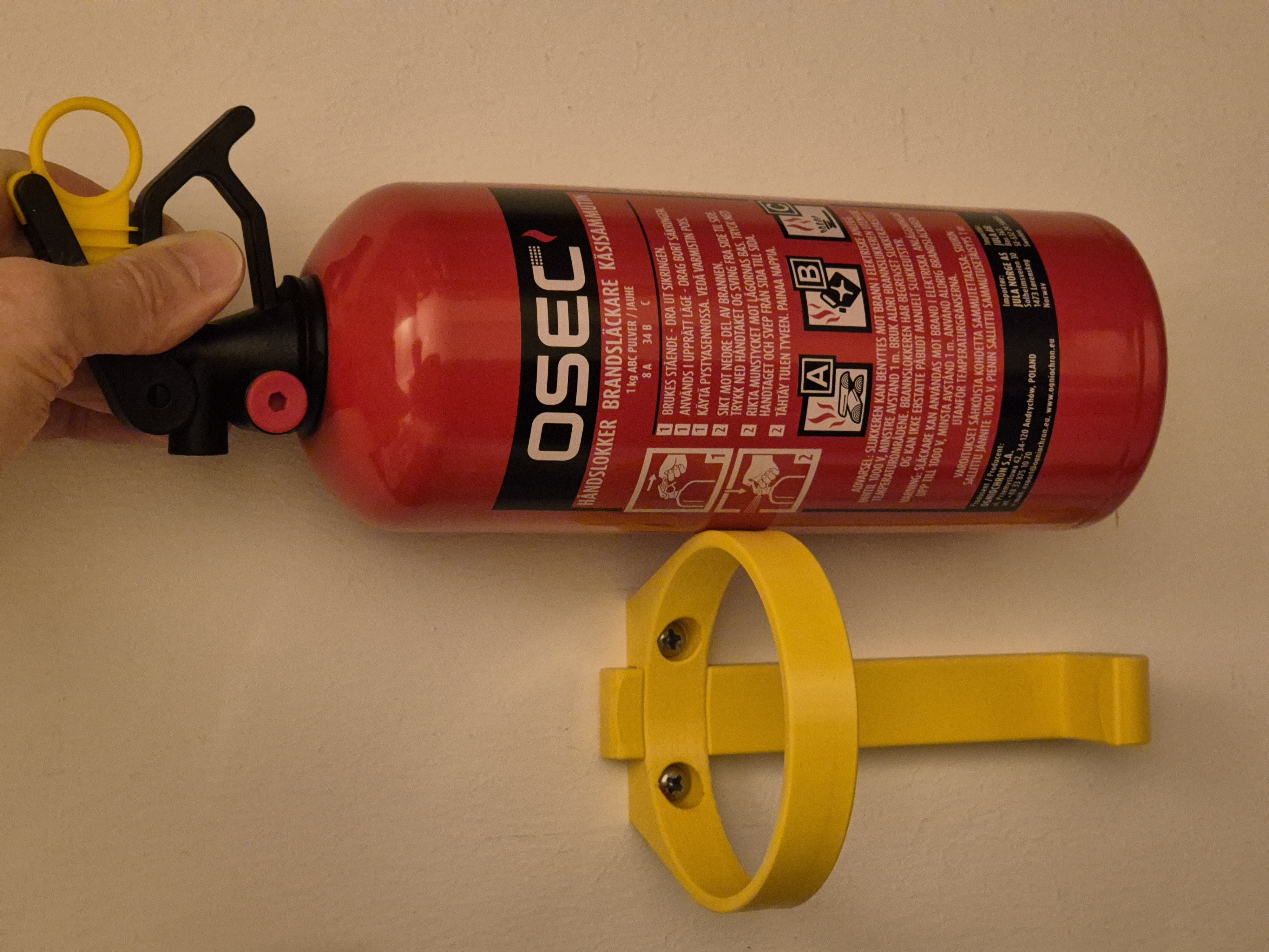 Fire Extinguisher Wall Mount (OSEC 1kg)