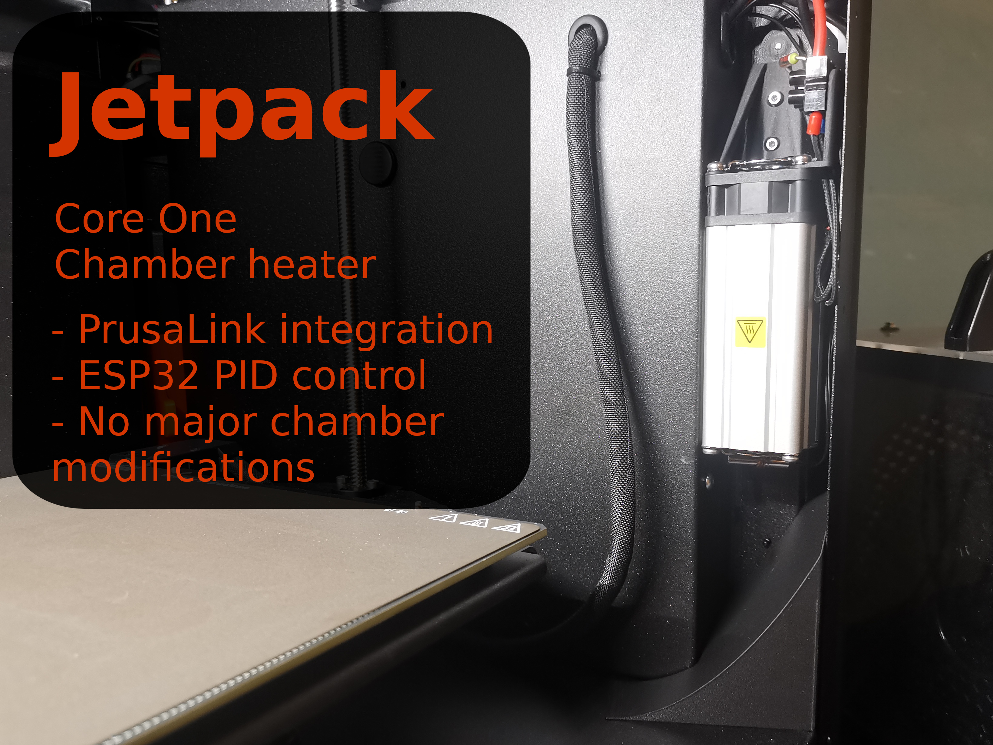 Jetpack - Chamber heater for the Core One