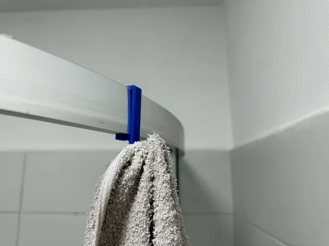 Towel holder for bathroom shower