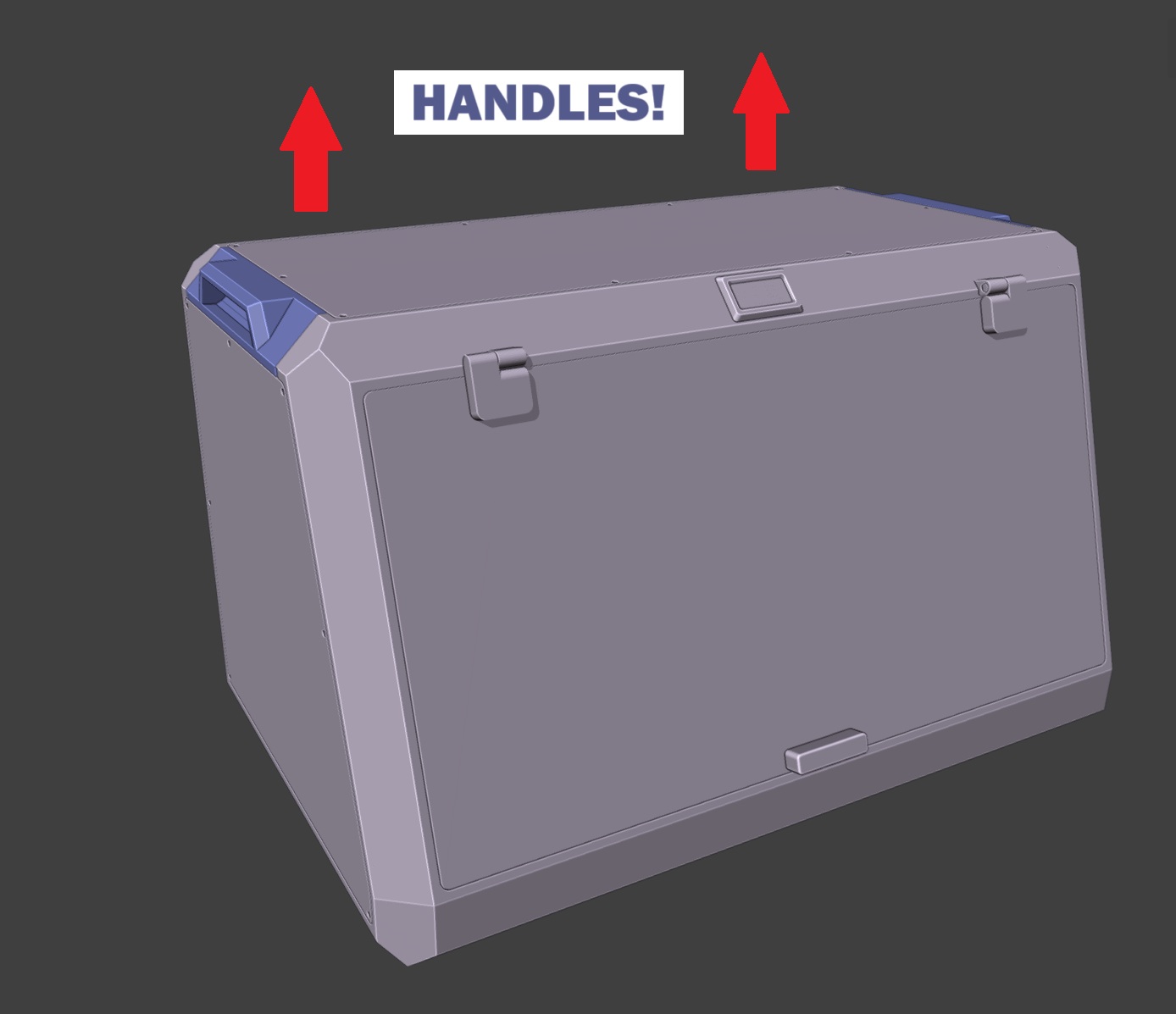 Beam D Handles (un)original Prusa Drybox CLASSIC & SLIM 3D model thumbnail