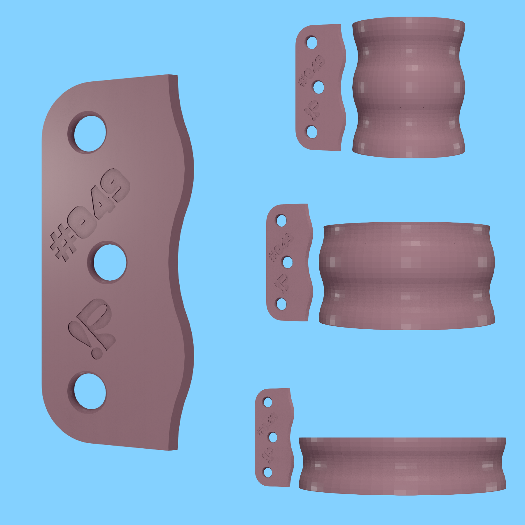 Pottery rib tool #049