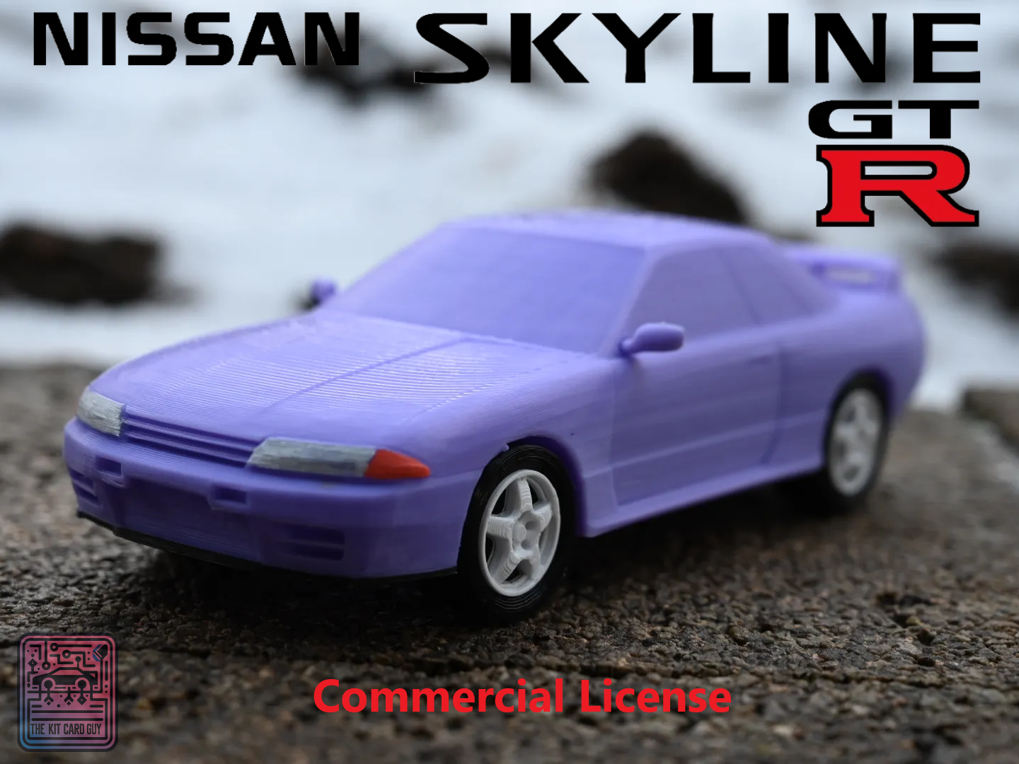 Nissan Skyline GTR R32 'Godzilla' Kit Card (1:24 scale) - COMMERCIAL LICENSE