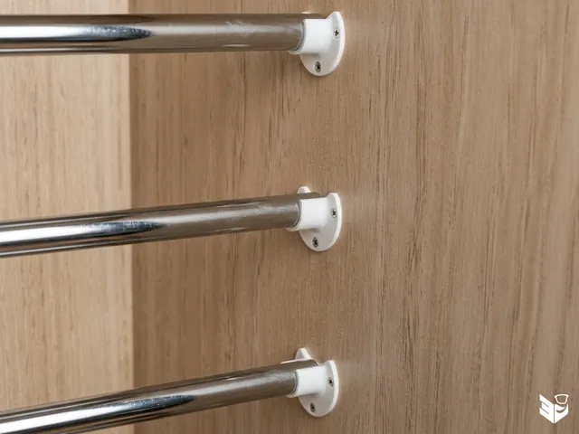 Universal Wardrobe Closet Rod Support (20mm - 25mm - 30mm)
