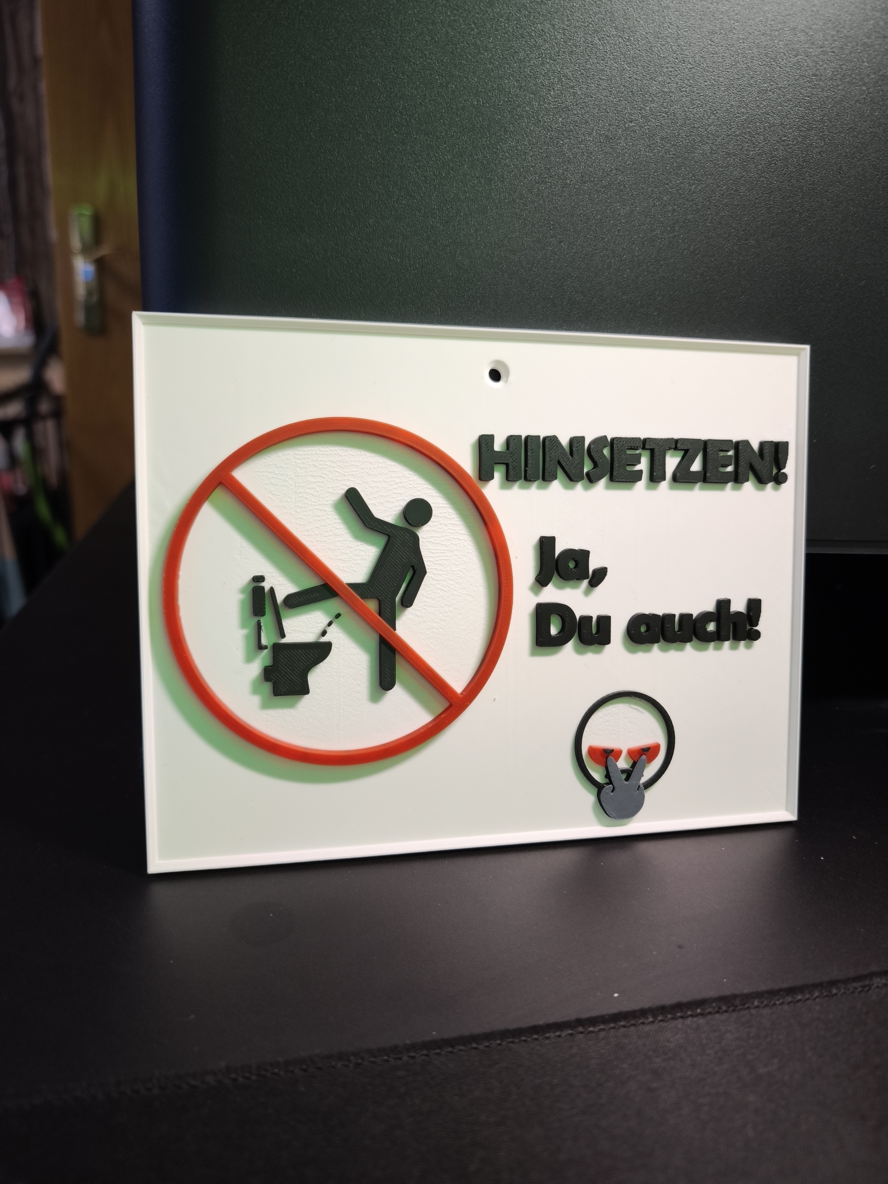 Toilettenschild