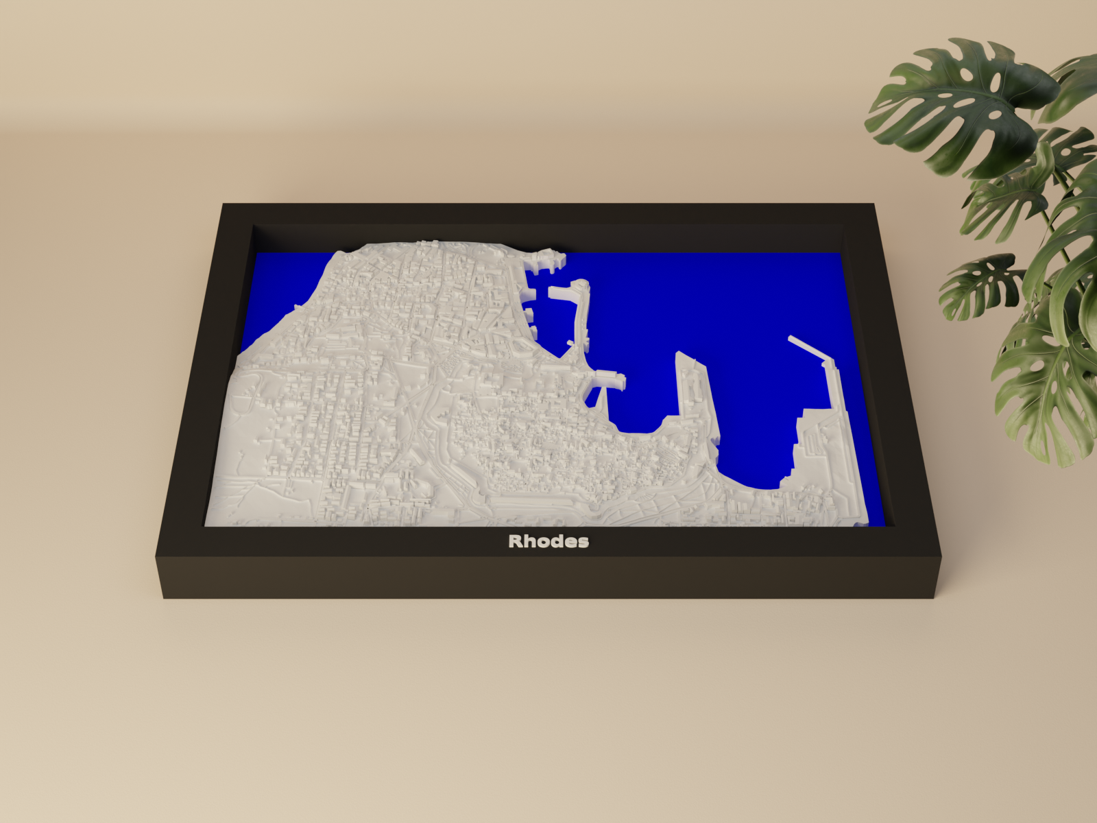 Rhodes, Greece - 3D Miniature