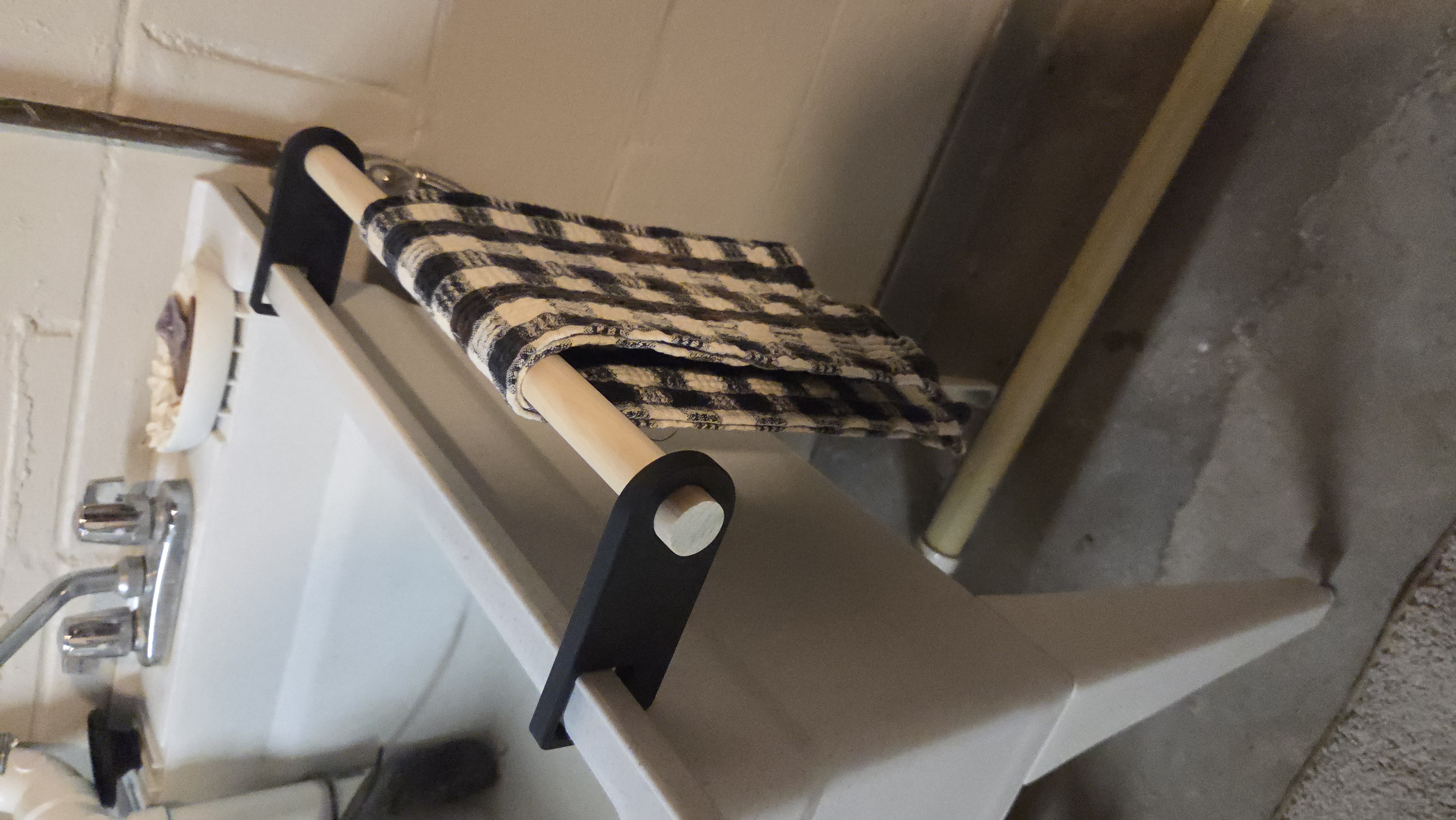 Utility Sink Towel Rod