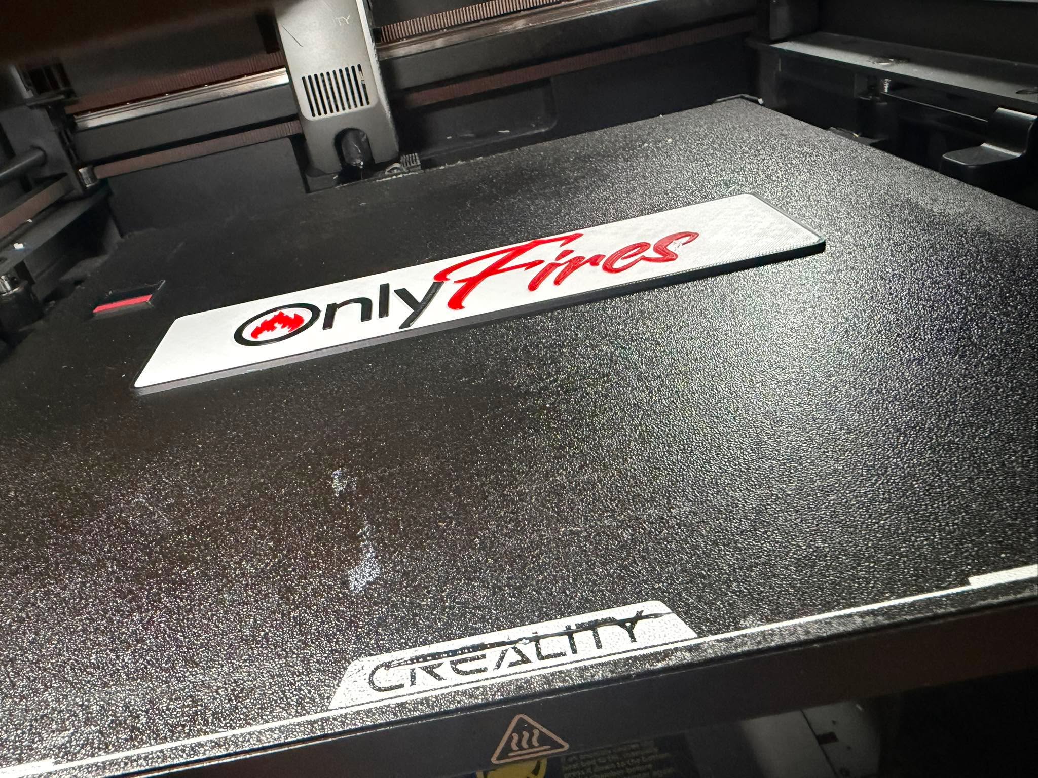 Only Fires Sign