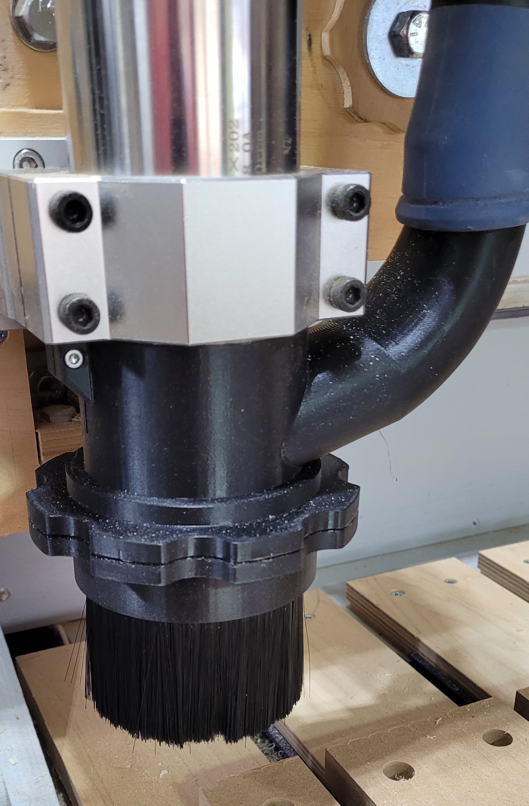 Dust boot for 65mm CNC spindle