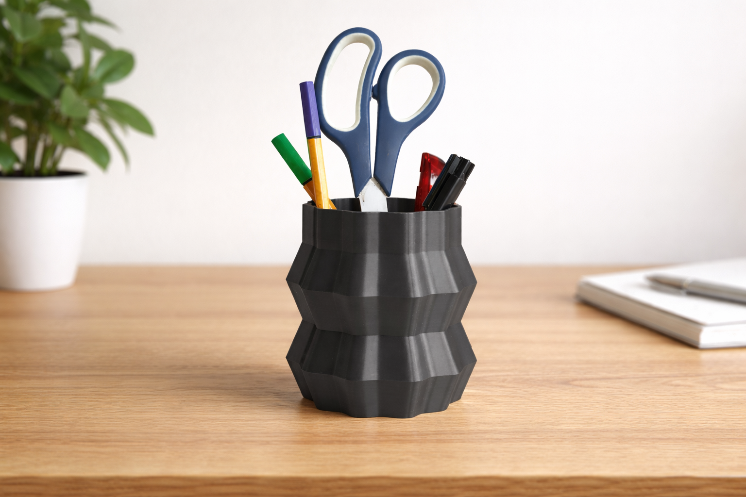 Wavy Pen Holder | Office Desk Organizer