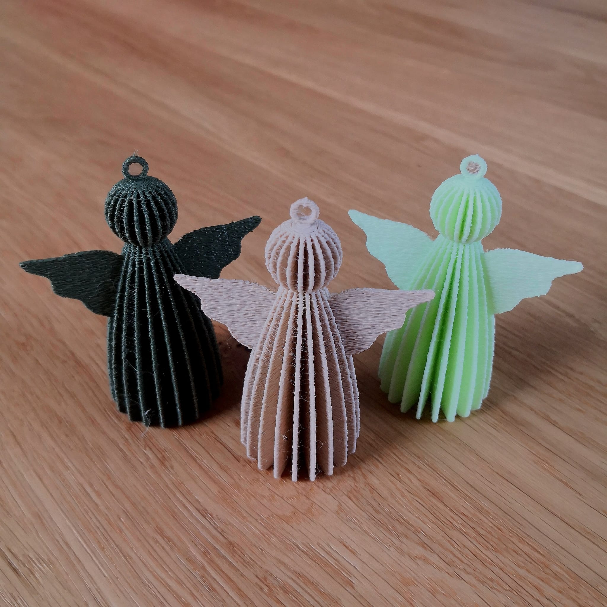 Textured Christmas Angel Ornament