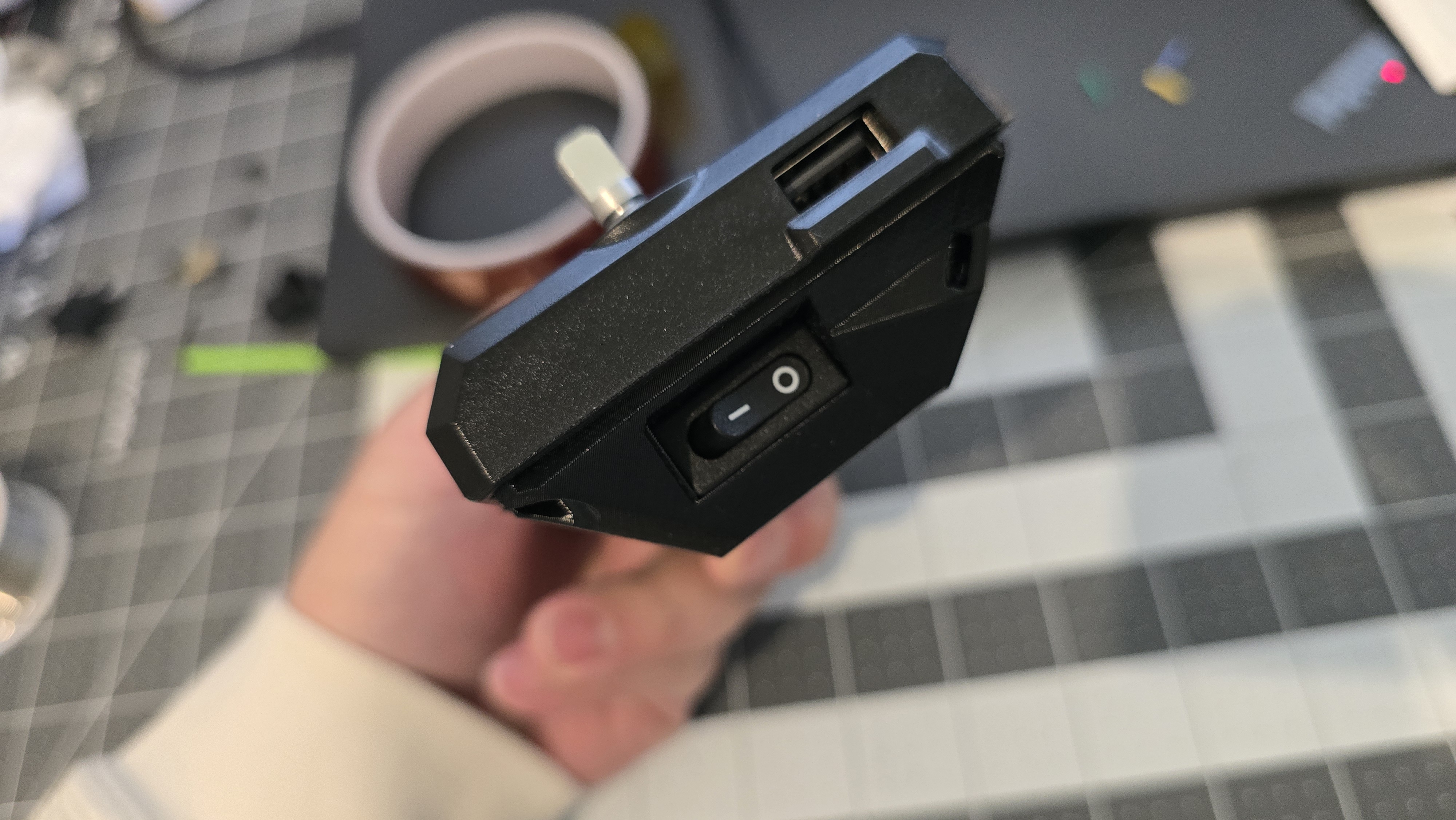 Prusa CORE One xLCD display mount with switch