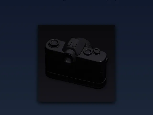Camera Figurine Shelf Display - 3D Printable STL File