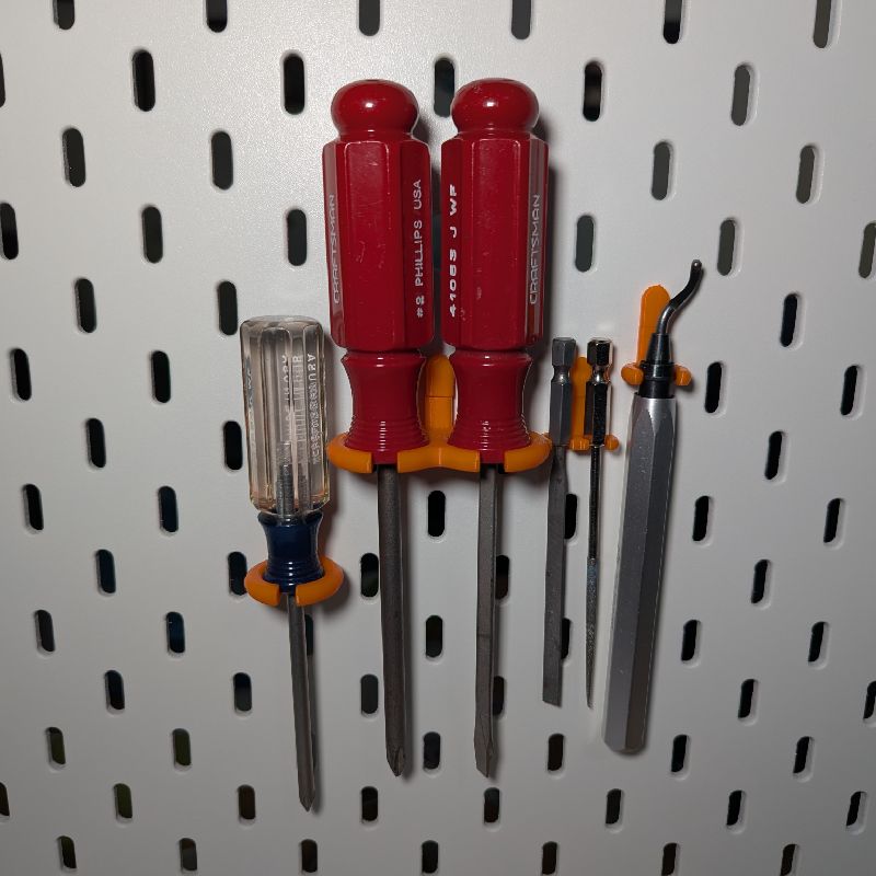 Parametric IKEA Skadis Tool Holder by W3asel | Download free STL model ...
