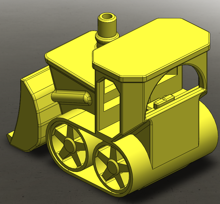 3Dozer - 3D benchy variation — miniatura 3