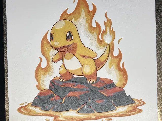 Charmander Hueforge 20x20 cm Poster
