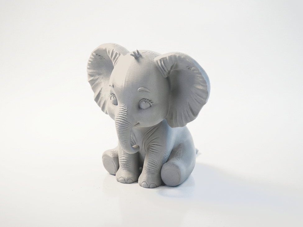 Plush Elephant Figurine Chibi & Cute 3D Printable