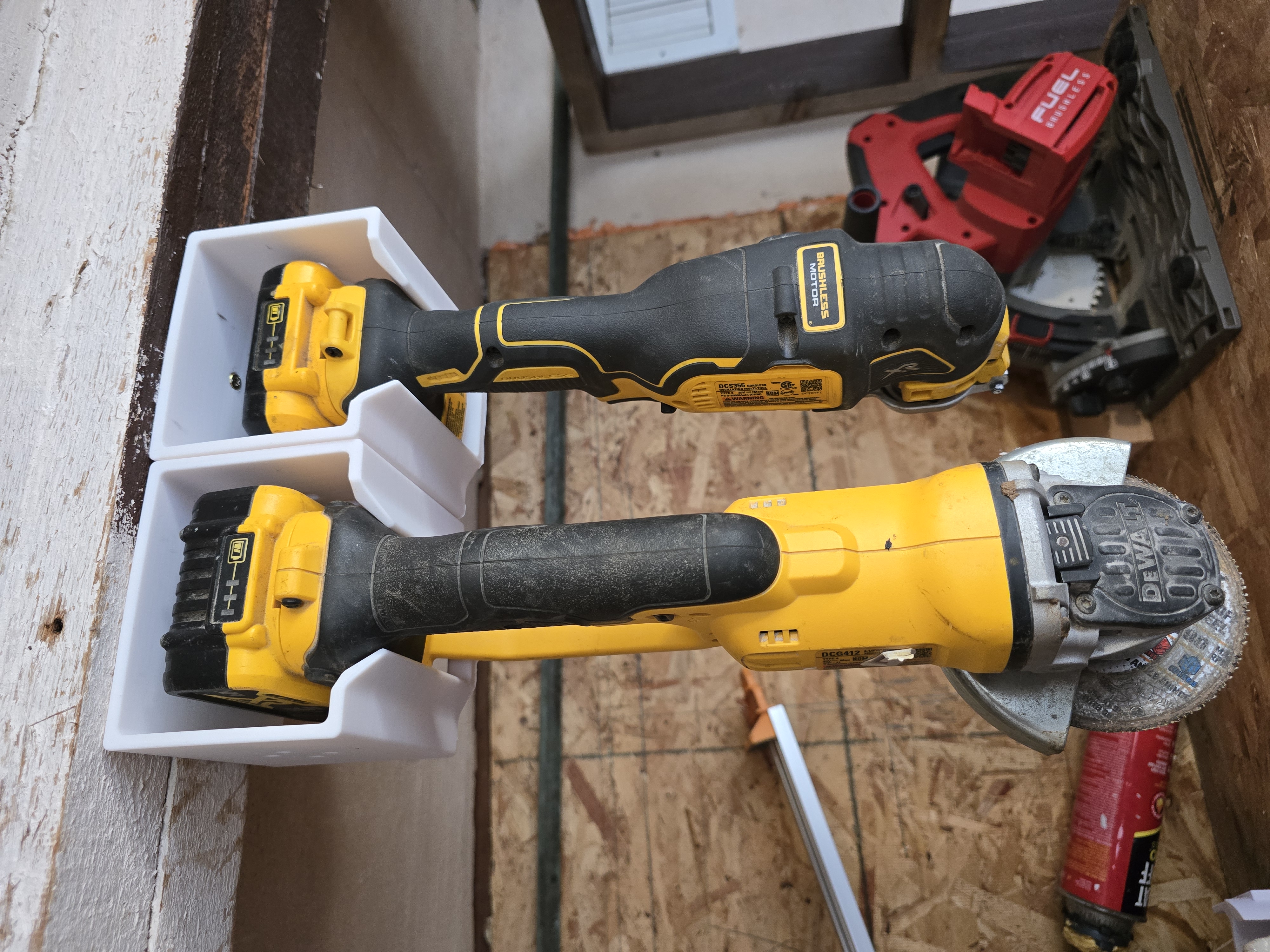 Multi Functional Square Tool Hanger for Multi Tools, Angle Grinders, Drills, etc
