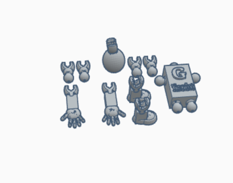 Miniatura 8 do modelo 3D Glad the robot