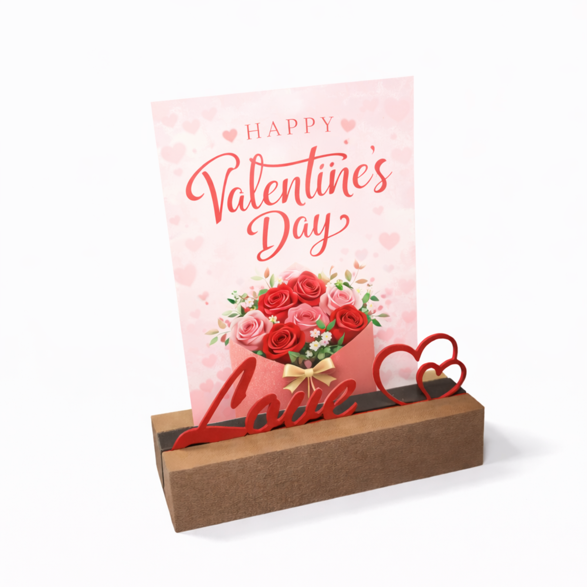 MODERN PHOTO STAND / PHOTO HOLDER / MODERN HOMEDECOR / VALENTINESDAY GIFT / LOVE — miniatura 2