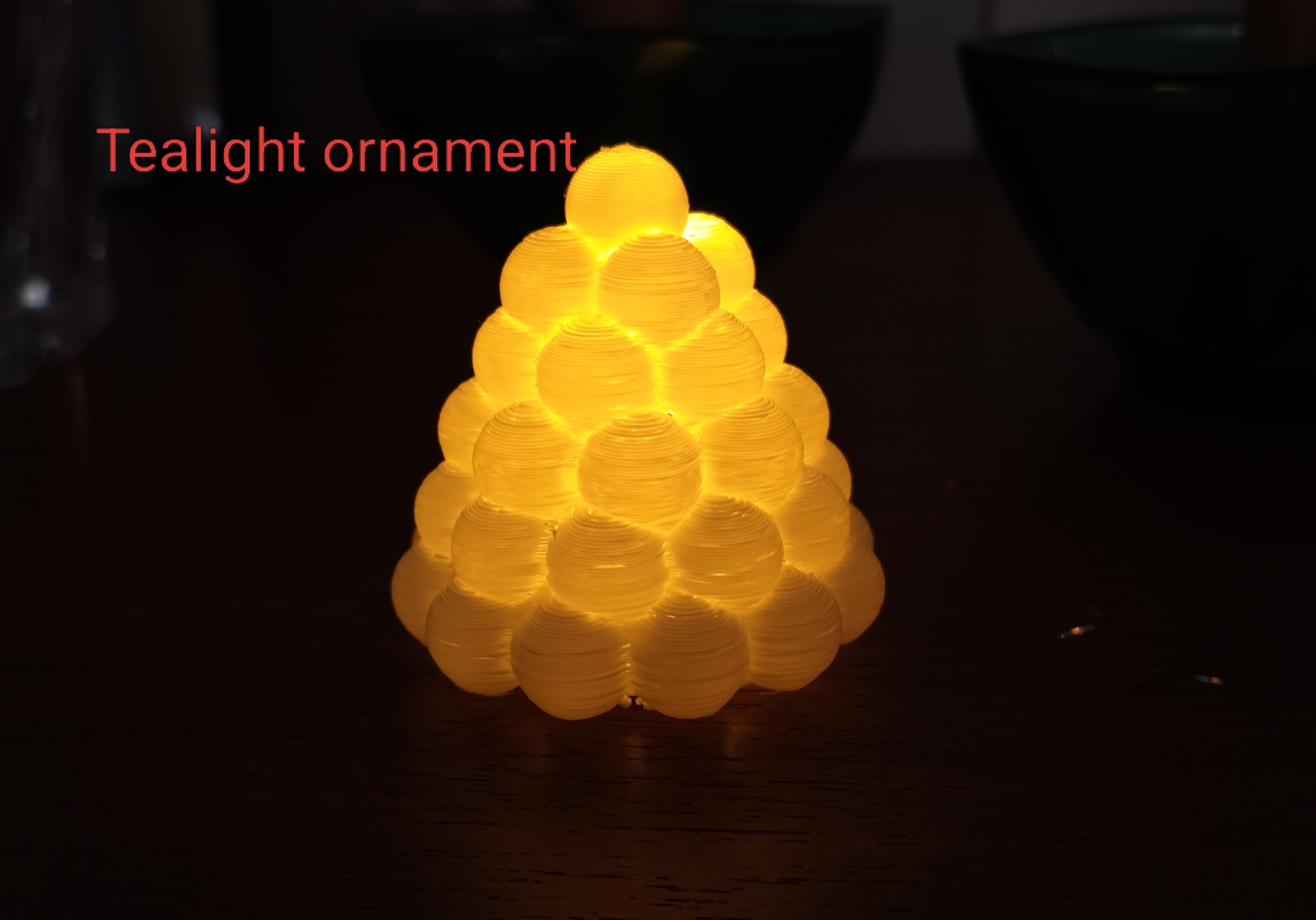Snölykta / Snowball lantern tealight decoration, earring or christmas ornament