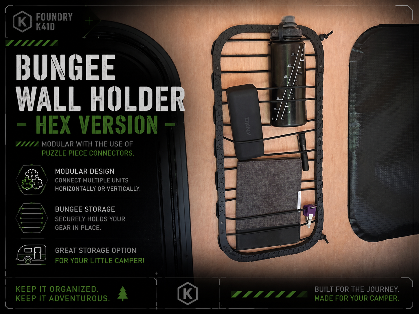 Modular Bungee Wall/Camper Storage