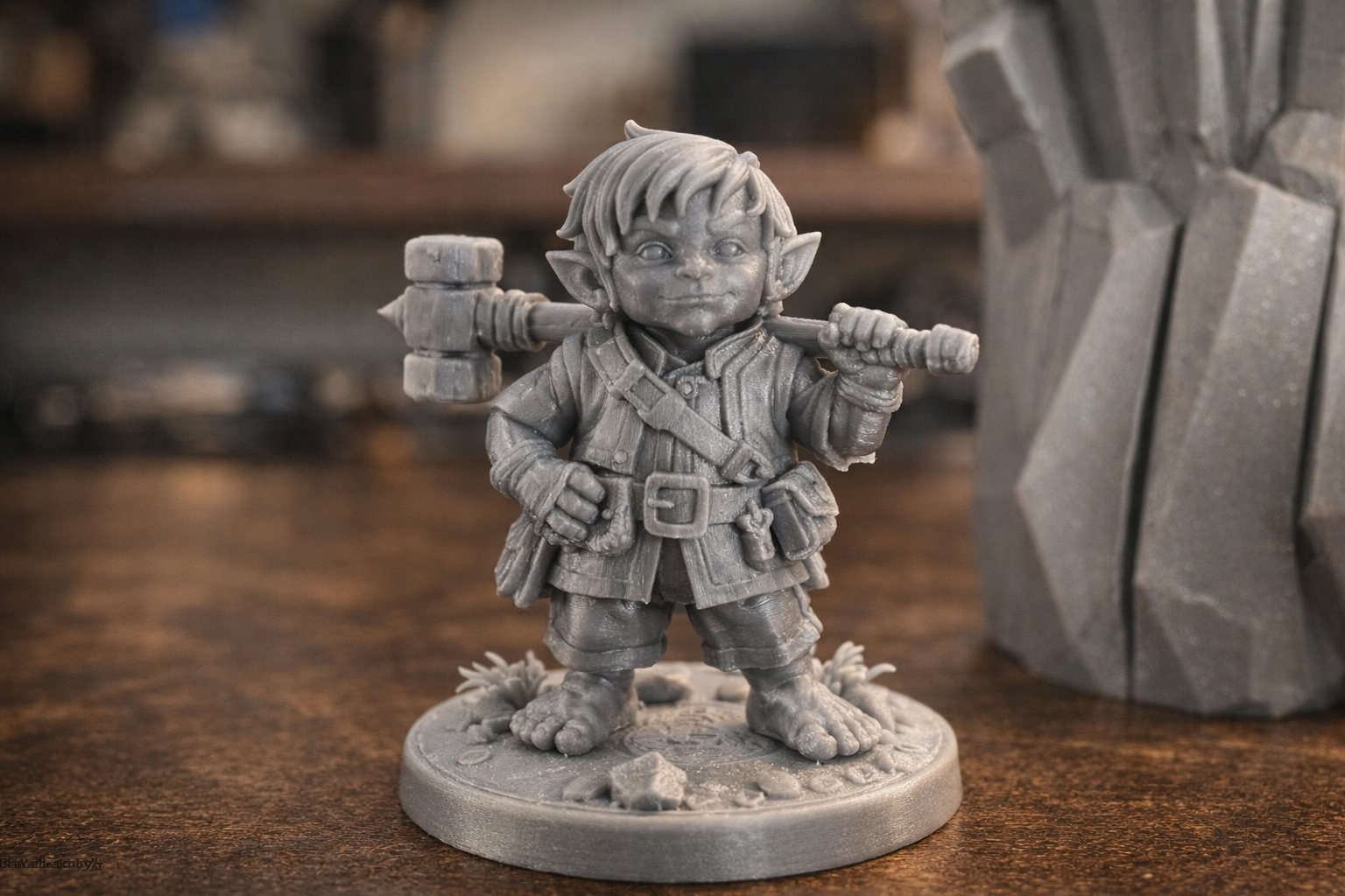 DND halfling race miniature