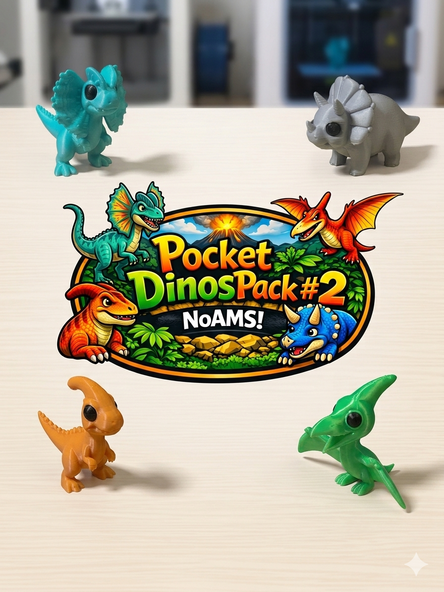 Pocket Dinos Pack #2 – CARTOON EDITION (noAMS)