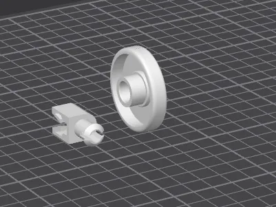 Whirlpool Dishwasher Basket Wheel and Mount / Clip Assembly