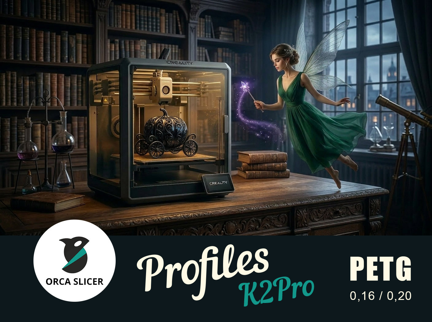 Profile for Creality K2Pro (OrcaSlicer) for PETG.