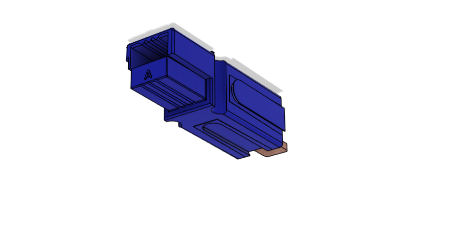 Anderson Power Products PP15-45 Heavy Duty Power Connector Housing, 1 Contacts, Корпус разъема