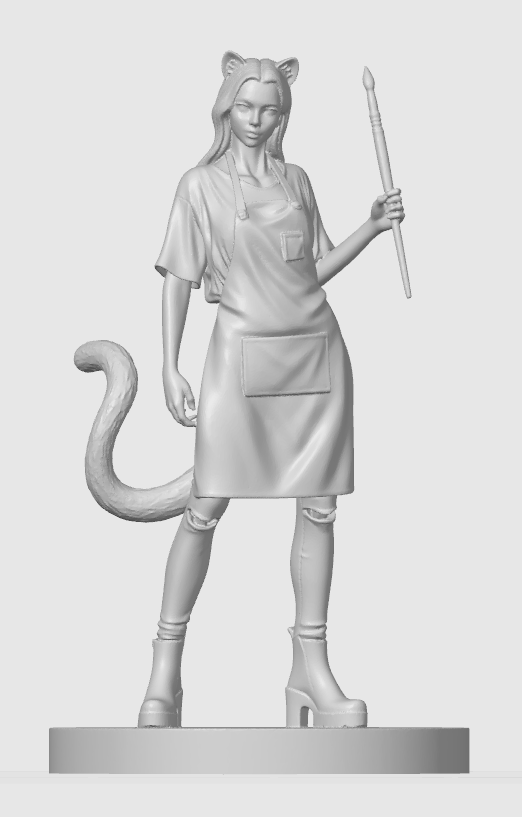 Casual cat-girl figurine 5