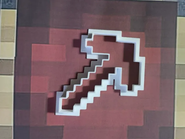 Minecraft Pickaxe Cookie Cutter