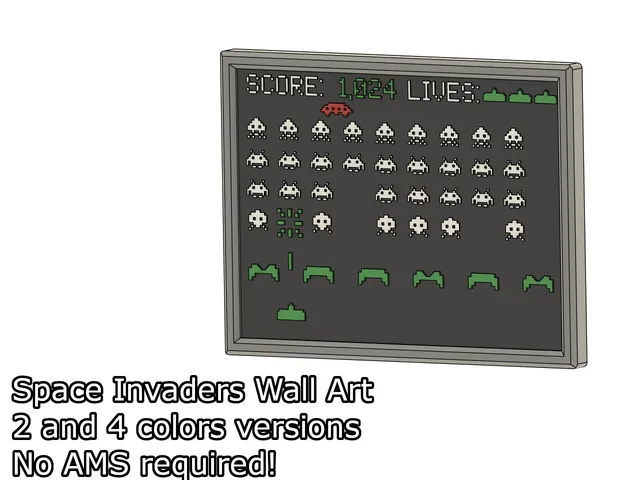 Space Invaders Wall Art