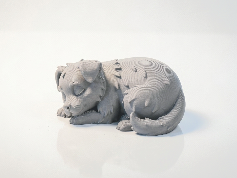 Sleeping Dog Figurine Animal Sculpture 3D Printable