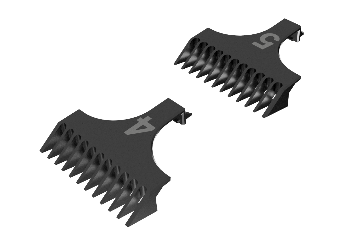 Hair clipper combs - razor no. 4 - 5