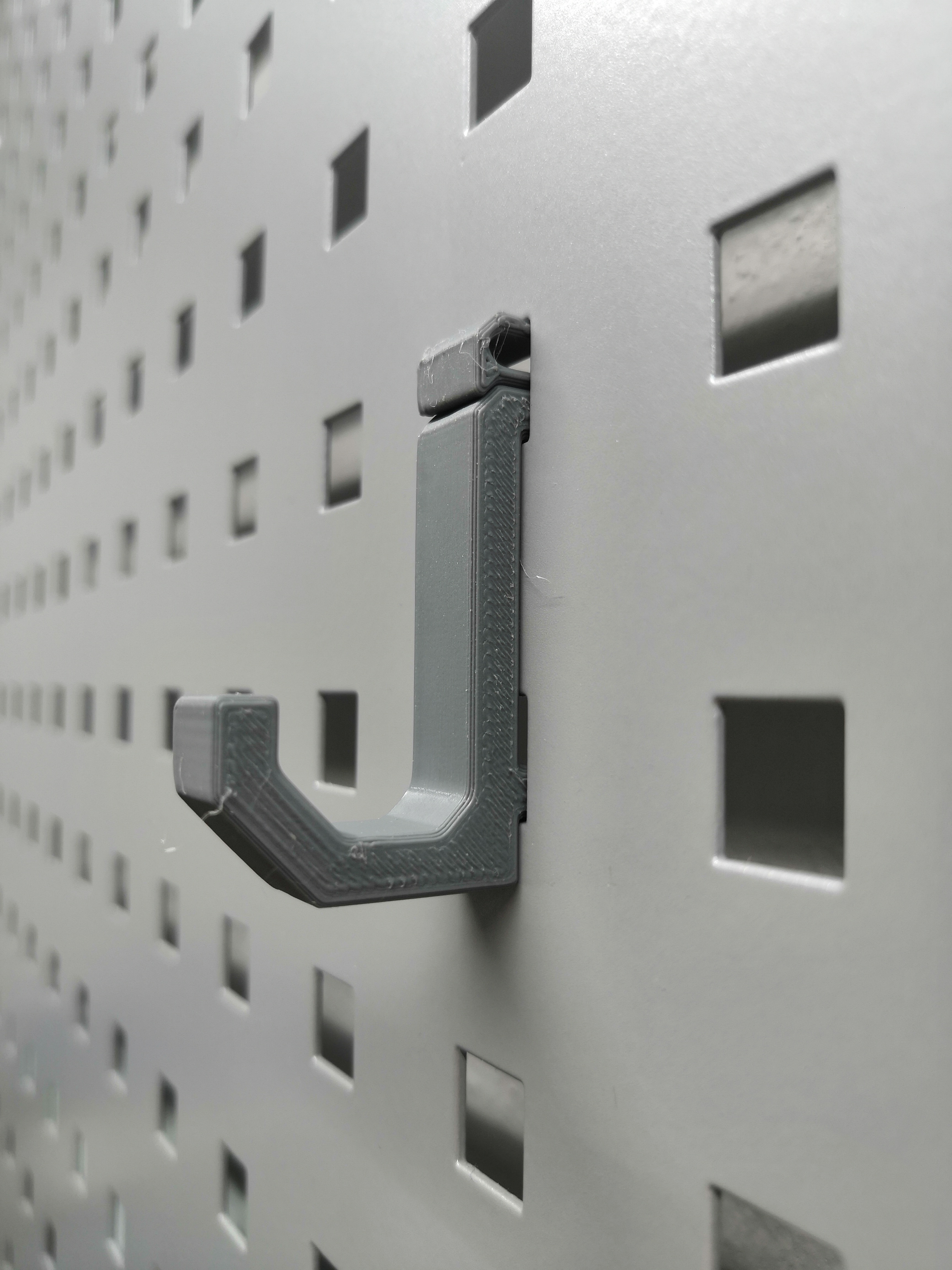 Square pegboard hook
