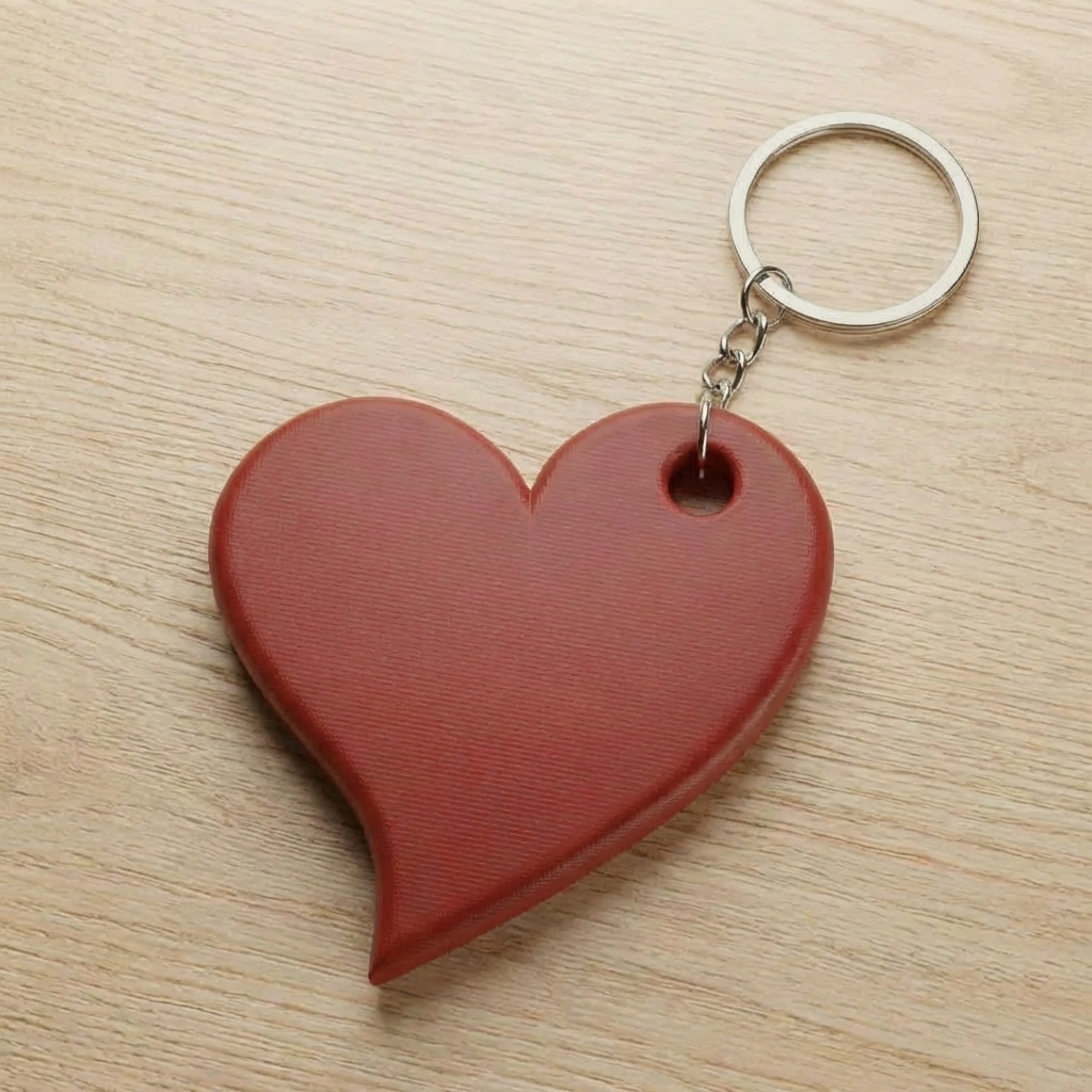 Heart shaped keychain